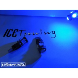 Led T10 / w5w Strobe Azul 1.5W, 155LUMENS c/1 ano de garantia