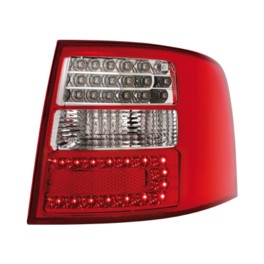 LED taillights Audi A6 Avant _ red/crystal 12/97-01/05 4B