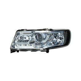 Head light set Audi 100 83-90 Chrome + Daytime Running Light Optics