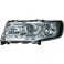 Head light set Audi 100 83-90 Chrome + Daytime Running Light Optics