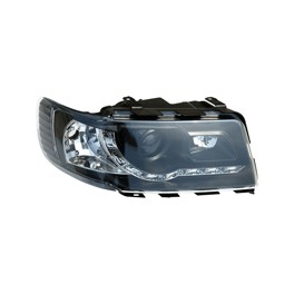 Head light set Audi 100 83-90 Black + Daytime Running Light Optics