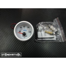 Manometro Temperatura Da Agua Fundo Branco C/Ilumina&ccedil;ao Led Azul C/2 Anos De Garantia