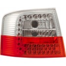 LED Tail lights Audi A6 B4 Avant 12/97-1/05 Red/Clear