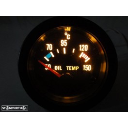 Manometro Temperatura Do Oleo Fundo Preto 