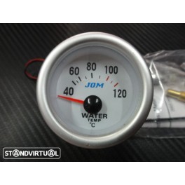 Manometro Temperatura Da Agua Fundo Branco C/Ilumina&ccedil;ao Led Azul C/2 Anos De Garantia