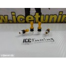 Valvulas de ar em aluminio universal cor laranja 