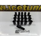 Porcas Lug Nuts para Honda, Mazda, Ford, Toyota, Hyundai, Lexus, Mitsubishi,etc 32mm 12x1.50 Preto Conjunto 20 Unidades 