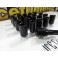 Porcas Lug Nuts para honda,Mazda,etc 32mm 12x1.50 Preto Conjunto 20 Unidades 