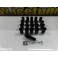Porcas Lug Nuts para honda,Mazda,etc 32mm 12x1.50 Preto Conjunto 20 Unidades 