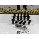 Porcas Lug Nuts para Honda, Mazda, Ford, Toyota, Hyundai, Lexus, Mitsubishi, etc 45mm 12x1.50 Preto Conjunto 20 Unidades