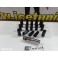 Porcas Lug Nuts para Honda, Mazda, Ford, Toyota, Hyundai, Lexus, Mitsubishi, etc 45mm 12x1.50 Preto Conjunto 20 Unidades