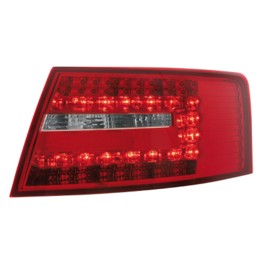 LED taillights Audi A6 Lim.04-08_ red/crystal