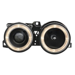 headlights BMW E30 89-90 _ black
