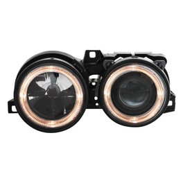 headlights BMW E30 09.87-10.90_2 halo rims_black