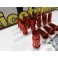 Porcas Lug Nuts Para Honda,Mazda,Etc 45mm 12x1.50 Vermelho Conjunto 20 Unidades