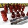 Porcas Lug Nuts Para Honda,Mazda,Etc 45mm 12x1.50 Vermelho Conjunto 20 Unidades