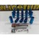 Porcas Lug Nuts Para Honda, Mazda, Ford, Toyota, Hyundai, Lexus, Mitsubishi, Etc 45mm 12x1.50 Azul Conjunto 20 Unidades