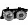 headlights BMW E34 5 Series 88-92 _ 2 halo rims