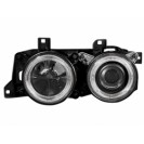 headlights BMW E34 5 Series 88-92 _ 2 halo rims