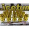 Porcas Lug Nuts Para Honda,Mazda,Etc 35mm 12x1.50 Dourado Conjunto 20 Unidades