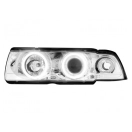 headlights BMW E36 Lim./Touring 7.92-3.98 _ 2 CCFL halo rims