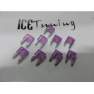 Kit 10 Fus&iacute;veis 3 AMPERES MINI-ATC