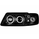 headlights Audi A3 8L 09.96-08.00_ 2 halo rims _ black