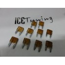 Kit 10 Fus&iacute;veis 7.5 AMPERES MINI-ATC
