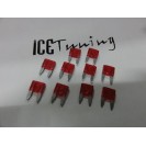 Kit 10 Fus&iacute;veis 10 AMPERES MINI-ATC