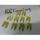 Kit 10 Fus&iacute;veis 20 AMPERES MINI-ATC